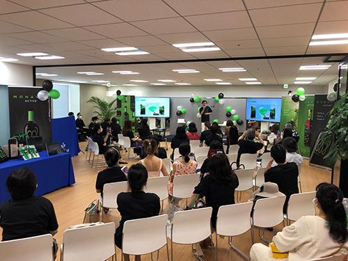 「モナヴィーアクティブ日本再上陸記念イベント」会場の様子